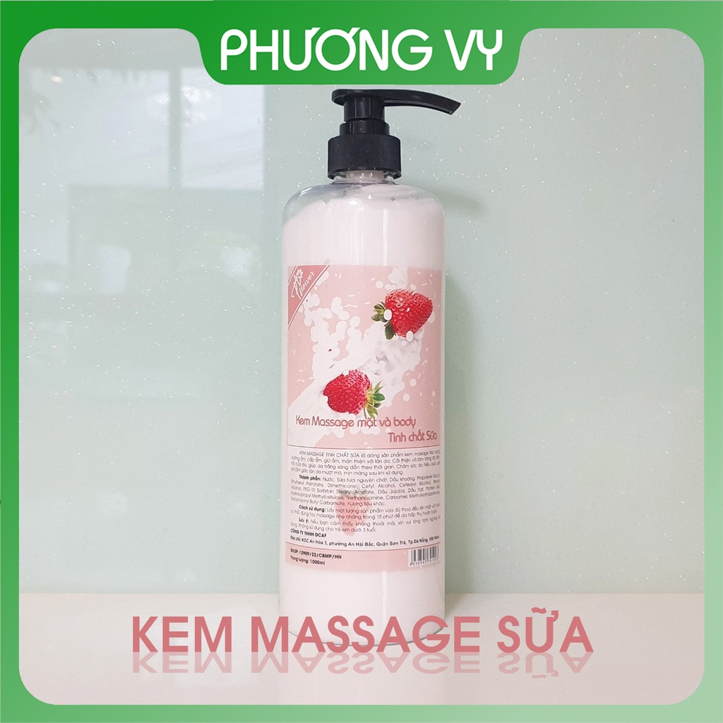 1000ml KEM MASSAGE TINH CHẤT SỮA