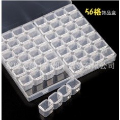 - hộp đựng đá làm tranh đính đá , dụng cụ làm tranh đính đá 56 ô , hộp 28 ô rời , hộp đựng đá