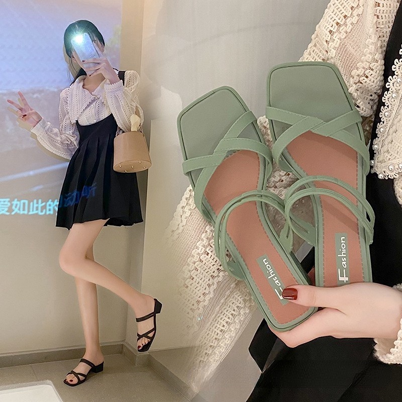 Xăng đan Đế Vừa Nâng Chiều Cao Chống Trượt Cho Nữ