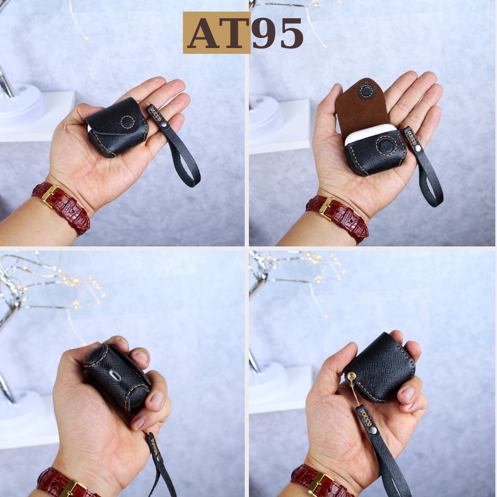 Bao case Airpods 1,2,3, Pro, Pro 2 da bò thật hàng thủ công thương hiệu W