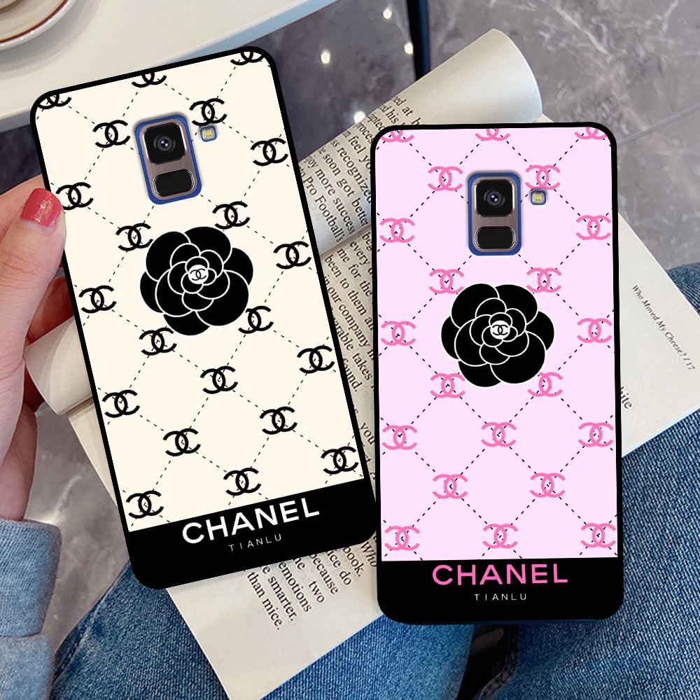 Ốp lưng Samsung A5 2018 / A8 2018 / A8 Plus / A8+ in họa tiết hoa, thương hiệu đẹp