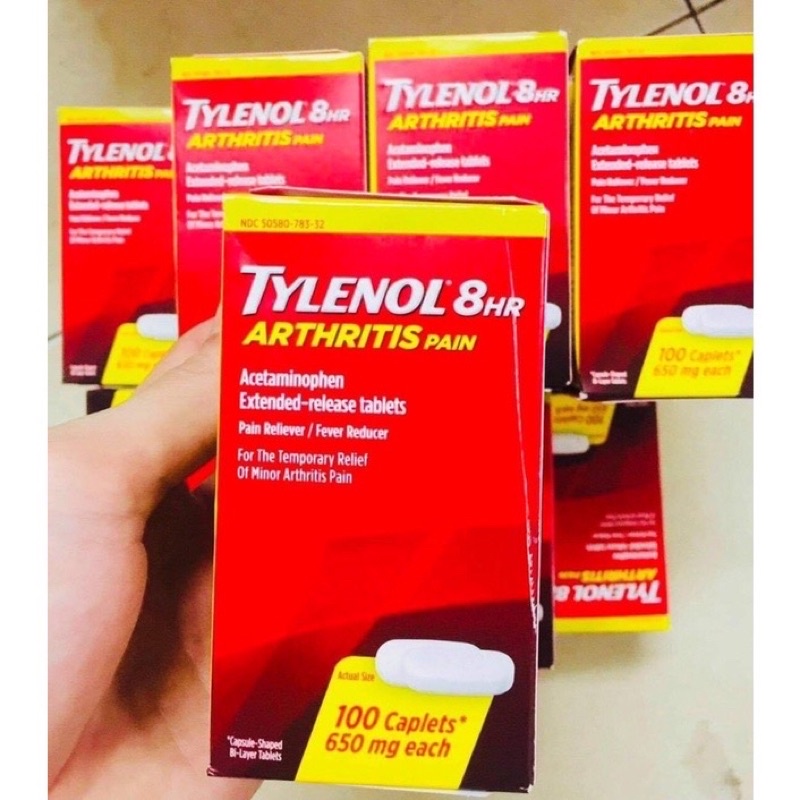 Týlénol Mỹ Tylênol Mỹ 325 viên 650mg 500mg 100v 225v 290v 325v TYLENO L Mỹsiro 2-11t Hàng Mỹ