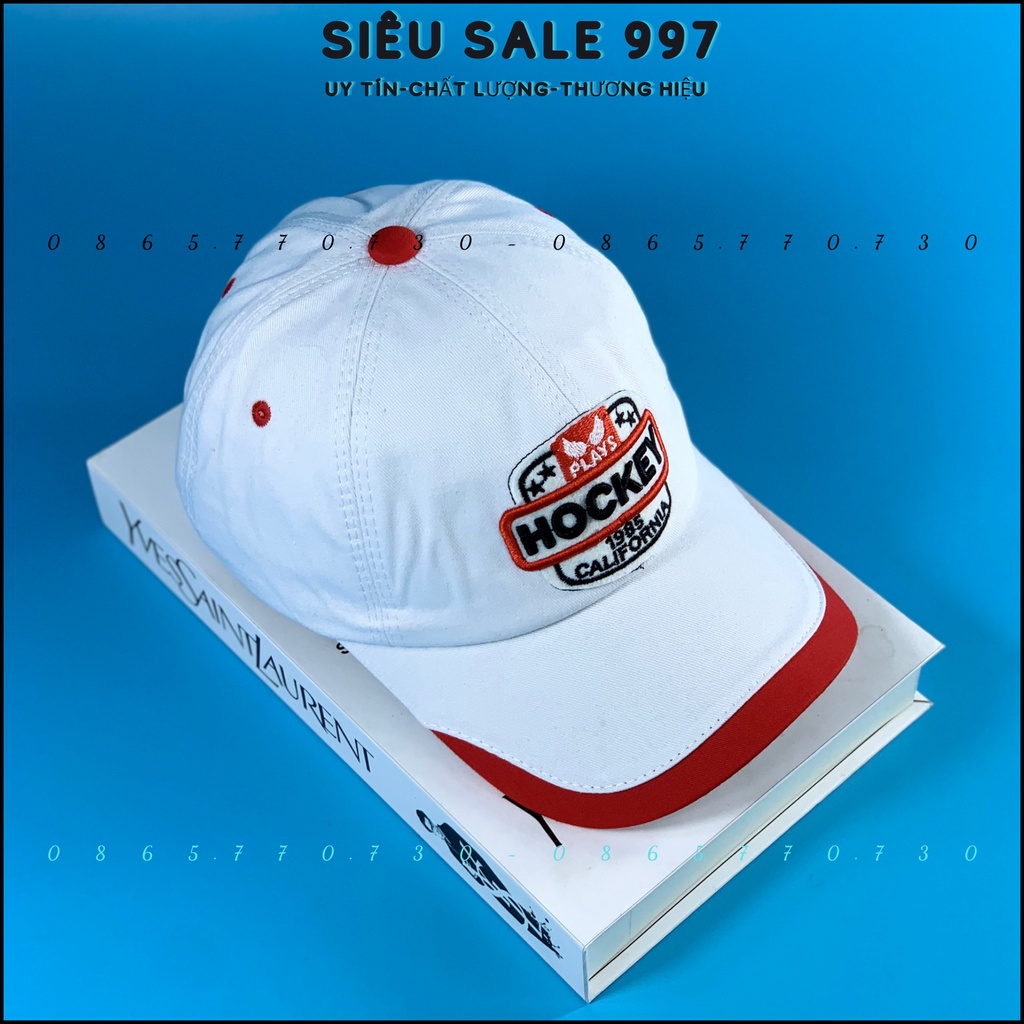 NÓN KẾT THÊU HOCKEY VẢI DÀY FORM CHUẨN, MŨ LƯỠI KẾT THÊU THỜI TRANG NAM NỮ UNISEX ĐẸP