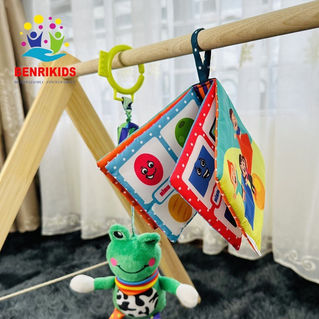 Kệ Chữ A Bằng Gỗ Cho Bé Đồ Chơi Vận Động Cho Bé Sơ Sinh BENRIKIDS