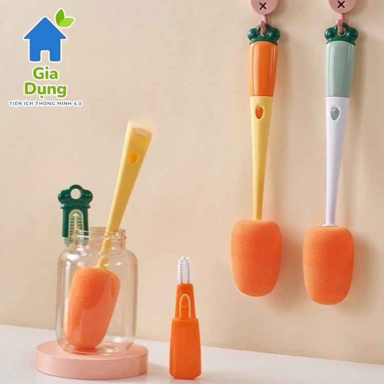 Cọ Rửa Bình Cốc Đa Năng 3 Trong 1 Tiện Dụng