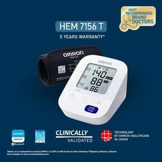Máy Đo Huyết Áp Bắp Tay 7156T OMRON (thay thể HEM-7130) - Sang Trọng Hiện Đại Kết Nối BlueTooth