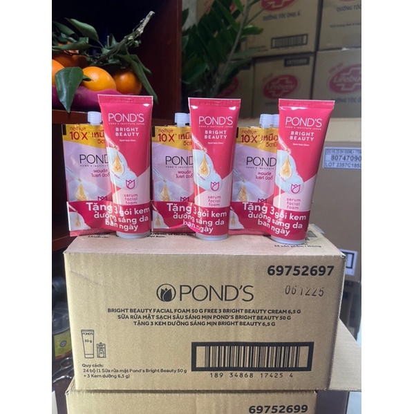 sữa rửa mặt pond s Hồng 50gr tặng