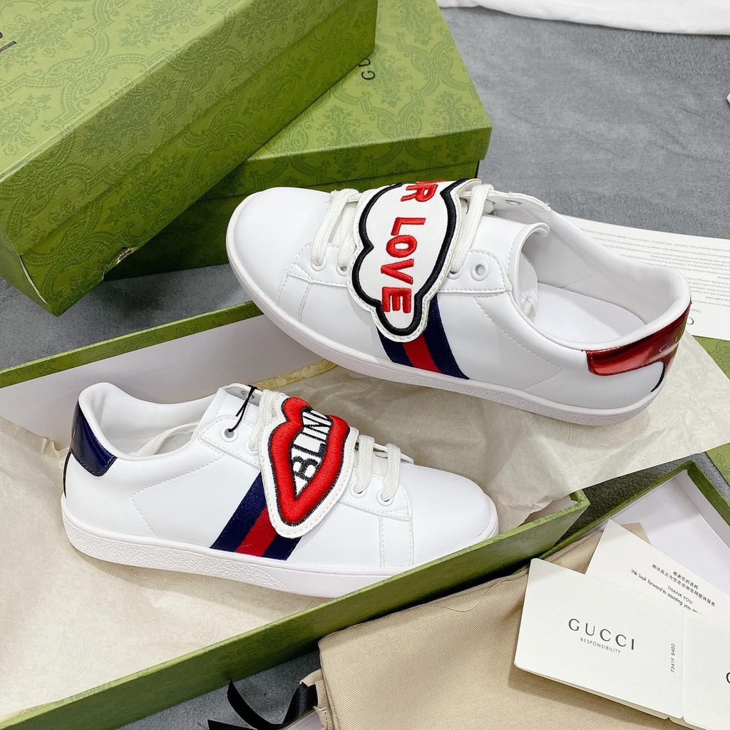 Giầy thể thao nam nữ GUCCI rắn đính đá