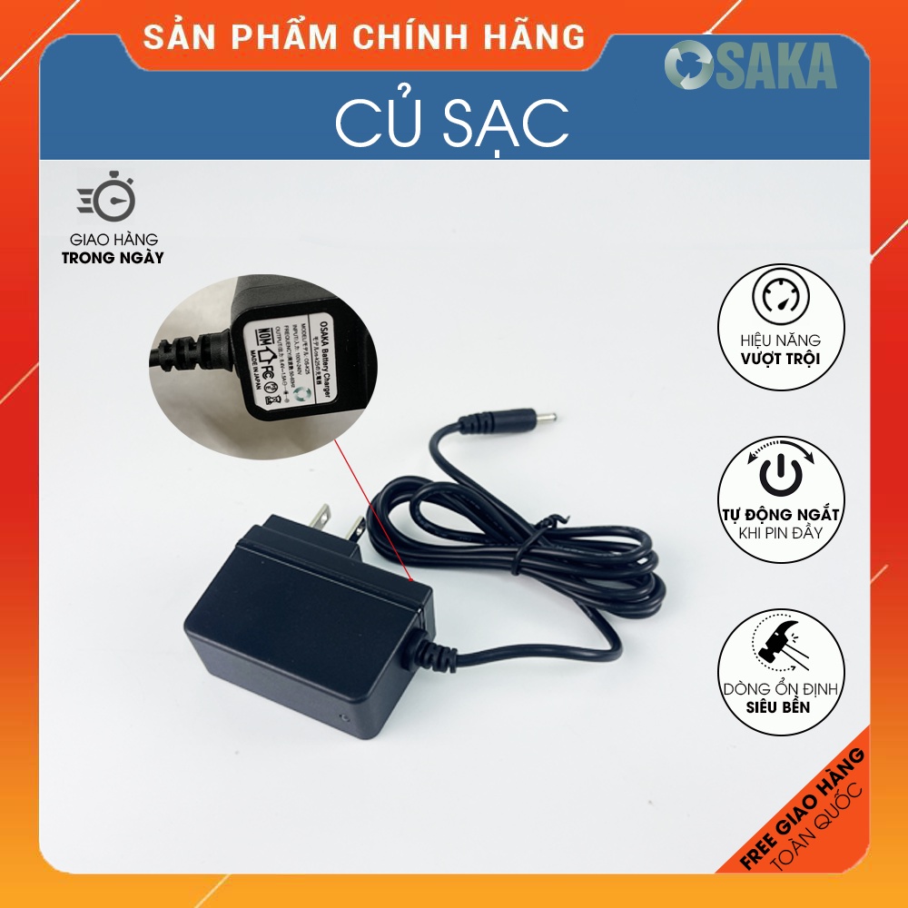 Sạc pin áo điều hòa nhật bản chính hãng OSAKA, Sạc tự động ngắt khi pin đầy, hiệu năng cao