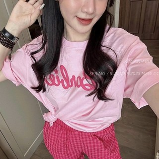 Áo thun chữ Barbie - order Thái