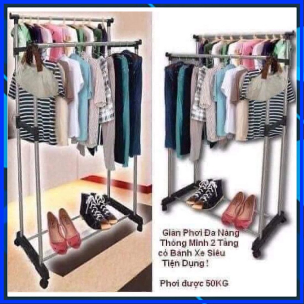 GIÀN PHƠI 2 TẦNG INOX LOẠI 1
