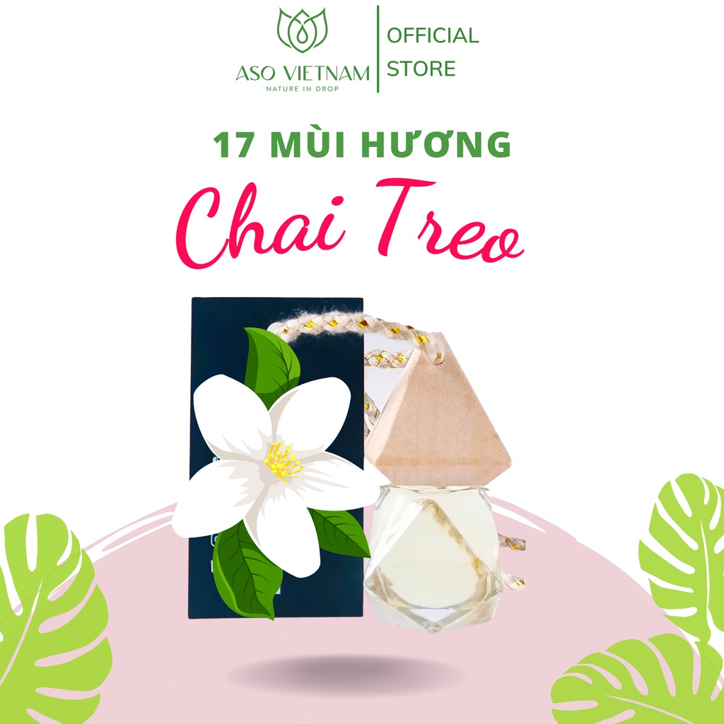 Tinh Dầu Treo xe ASO - Thiên Nhiên Nguyên Chất, Nhập Khẩu Có Kiểm Nghiệm COA - Tinh Dầu Thơm Phòng, Xe Ô tô