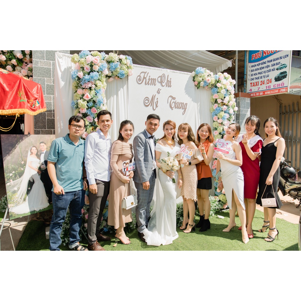 Bảng chụp hình cầm tay _ Hashtag chụp hình đám cưới, đám hỏi, sinh nhật, khai trương, thương hiệu Hafu House M51-100