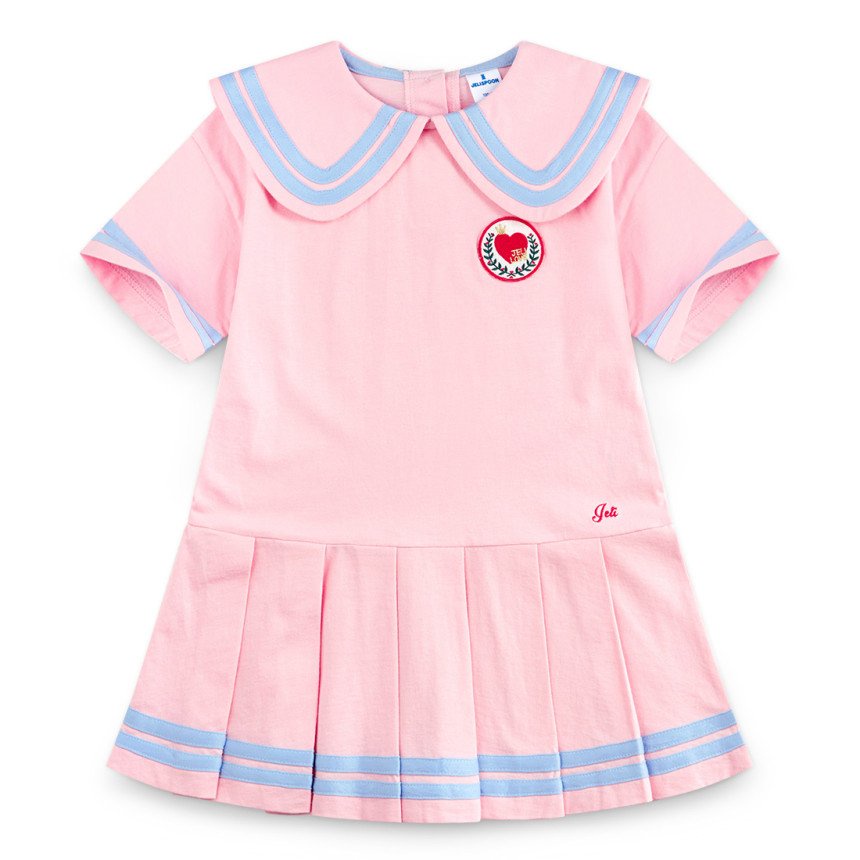 Váy polo dáng xuông xinh xắn cho bé gái