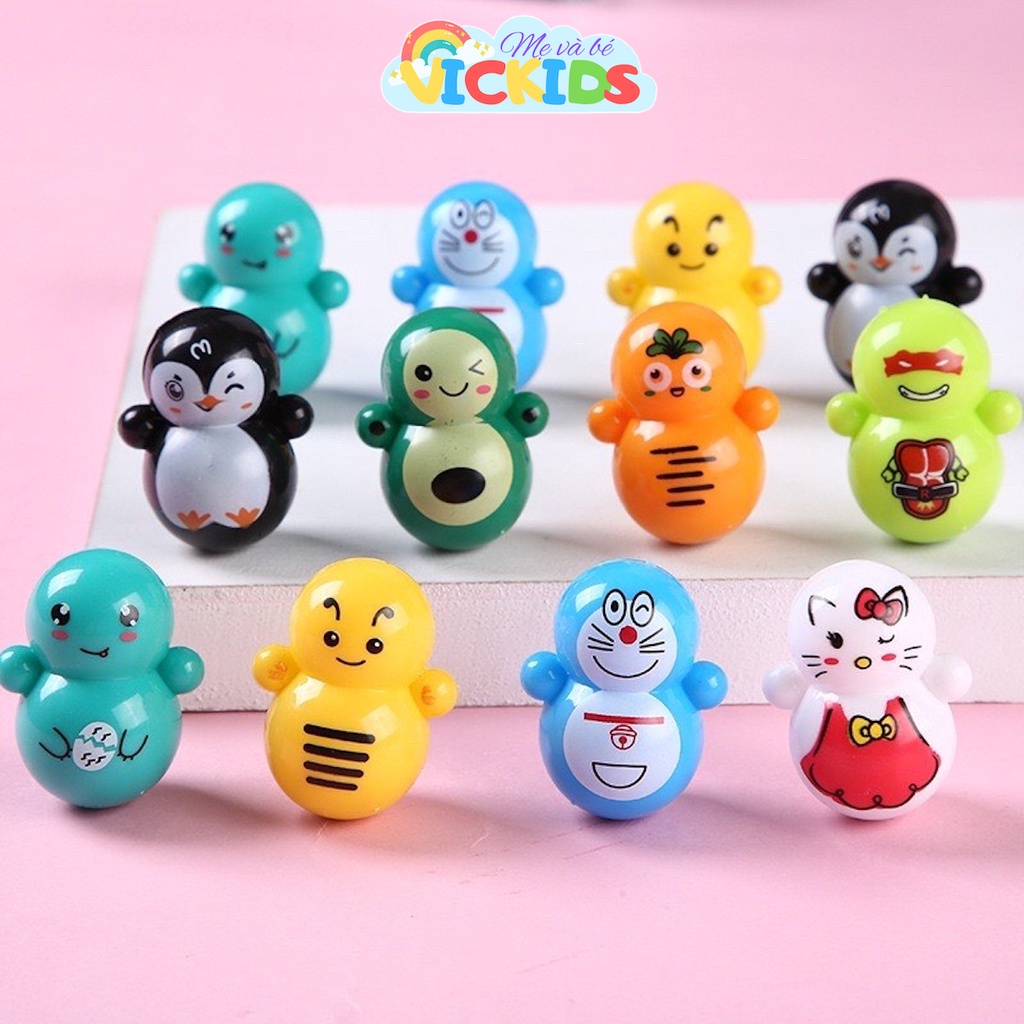 Đồ Chơi Cho Bé. Lật Đật Nhiều Màu Minion Doremon Squid Game.... Cute Dễ Thương Giá Rẻ