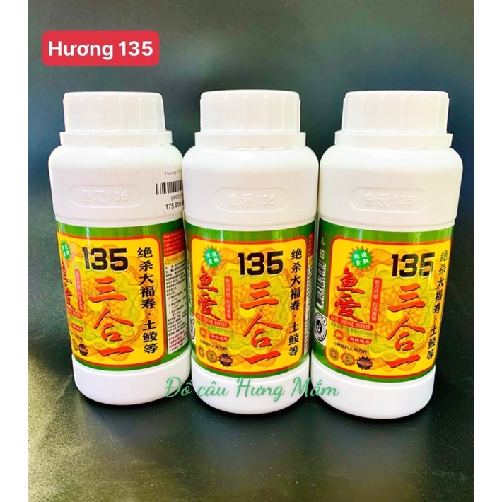 hương 135, hương trứng sữa, hương khóm, tinh mùi câu cá rô phi