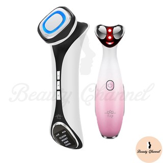 Combo máy massage mặt chăm sóc làm đẹp da nóng - lạnh - ems thế hệ mới và máy massage mắt rf tần số vô tuyến giảm thâm