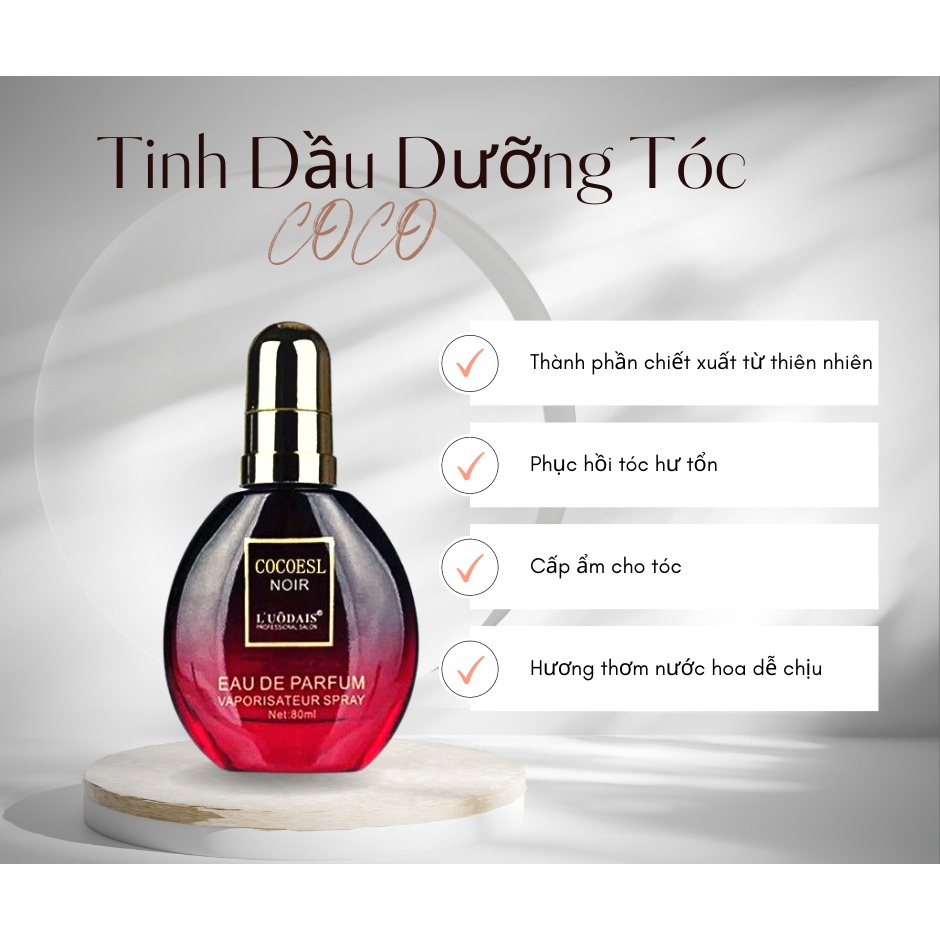 TINH DẦU DƯỠNG VÀ BÓNG TÓC COCO ĐỎ 80ml