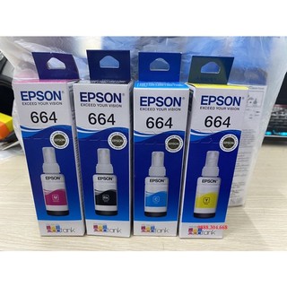 Mực in epson  L100, L200, L110, L210, L300, L310,L350, L550,L360,L385 chính hãng