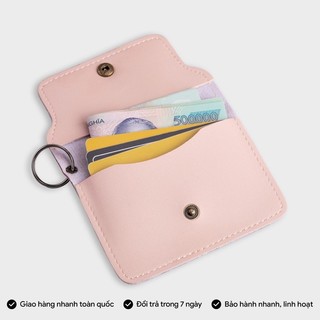 Móc chìa khoá ví da tiện dụng