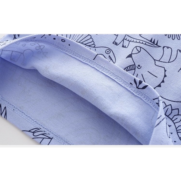 Áo Polo bé trai WAPYPY áo có cổ cho bé họa tiết đáng yêu QATE 505