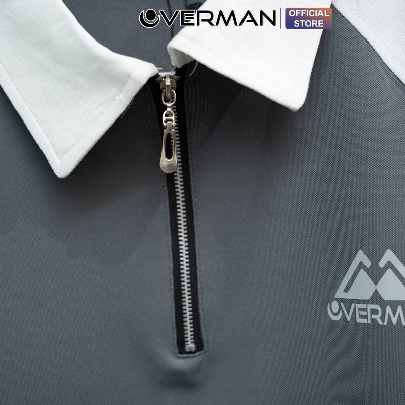 Bộ đồ nam vải poli cổ khóa cao cấp mặc nhà co dãn thoải mái form rộng BO07 - OVERMAN
