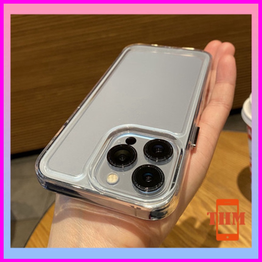 Ốp lưng iphone Trong Suốt Viền Thẳng Chống Sốc Cho iphone 6/6plus/6s/6splus/7/7plus/8/8plus/x/xr/xs/11/12/13/pro/max/plu