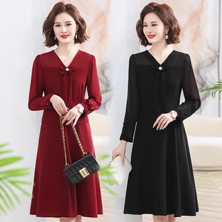 đầm xòe tay dài dự tiệc quý cô sang trọng ( thời trang lolita xinh ) n323