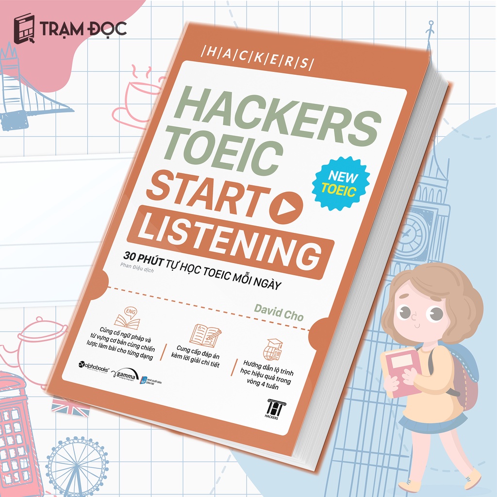 Sách - Hacker TOEIC : Vocabulary + Start Reading + Start Listening | BigBuy360 - bigbuy360.vn