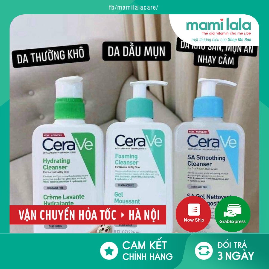 Sữa Rửa Mặt Cerave Foaming-Hydrating Cleanser