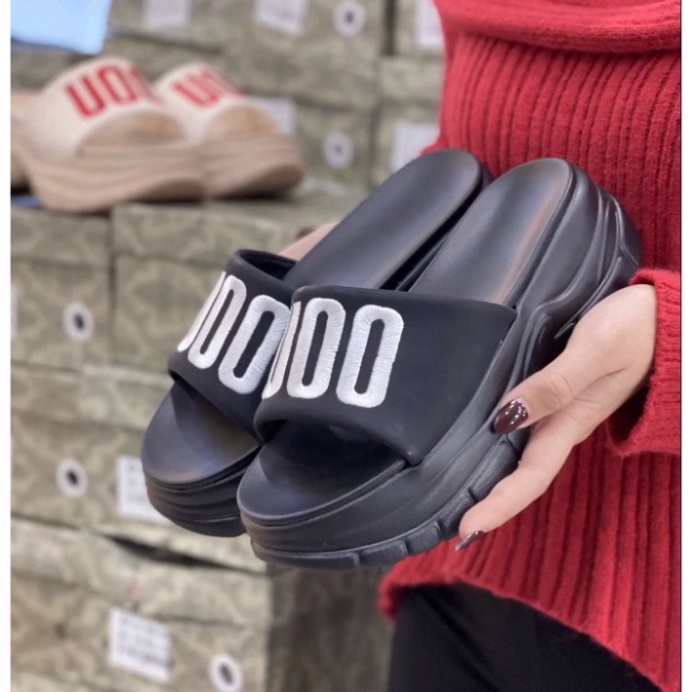 Dép bánh mì D.IOR thời trang nữ quai ngang bản to phong cách hiện đại đế cao, dép quai thuê hàng cao cấp DN06