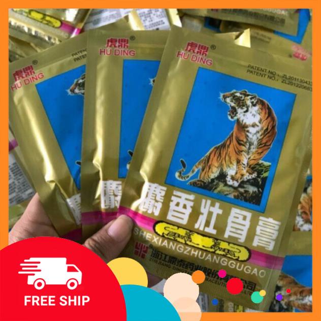 Bịch Cao Dán Con Cọp ( Cao Tráng Cốt Chỉ Thống Xạ Hương ) Chăm Sóc Chấn Thương Bịch 4 Miếng