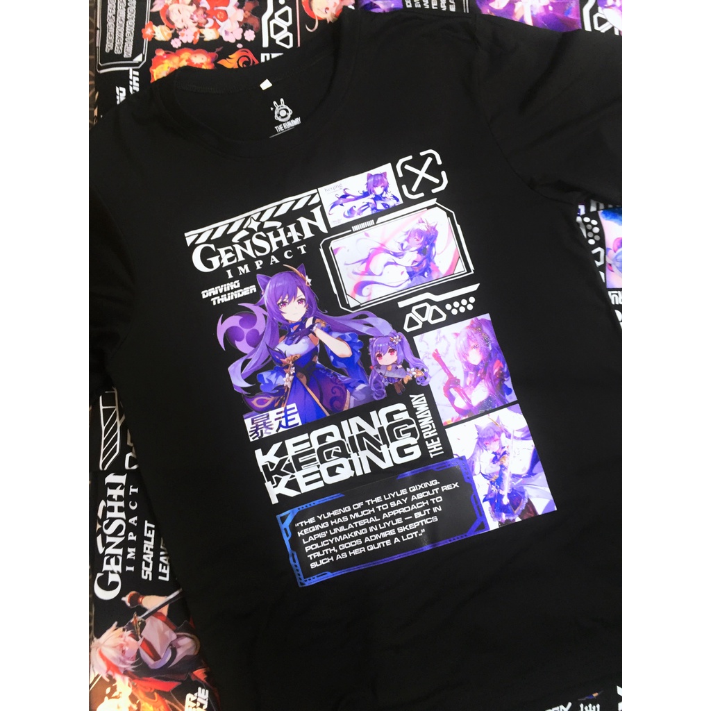 Áo phông Genshin Impact: Keqing 100% Cotton Nam / Nữ by The Runaway
