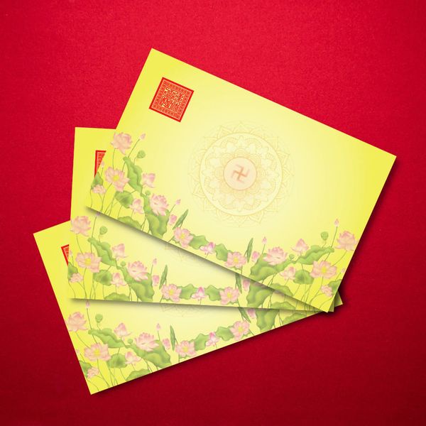 Giấy in sớ liên hoa chữ vạn khổ a3 và a3s