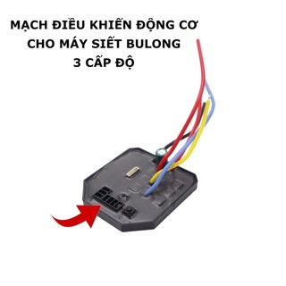 Mạch siết bulong không chổi than loại tốt 3 tốc độ china makita nút vàng.