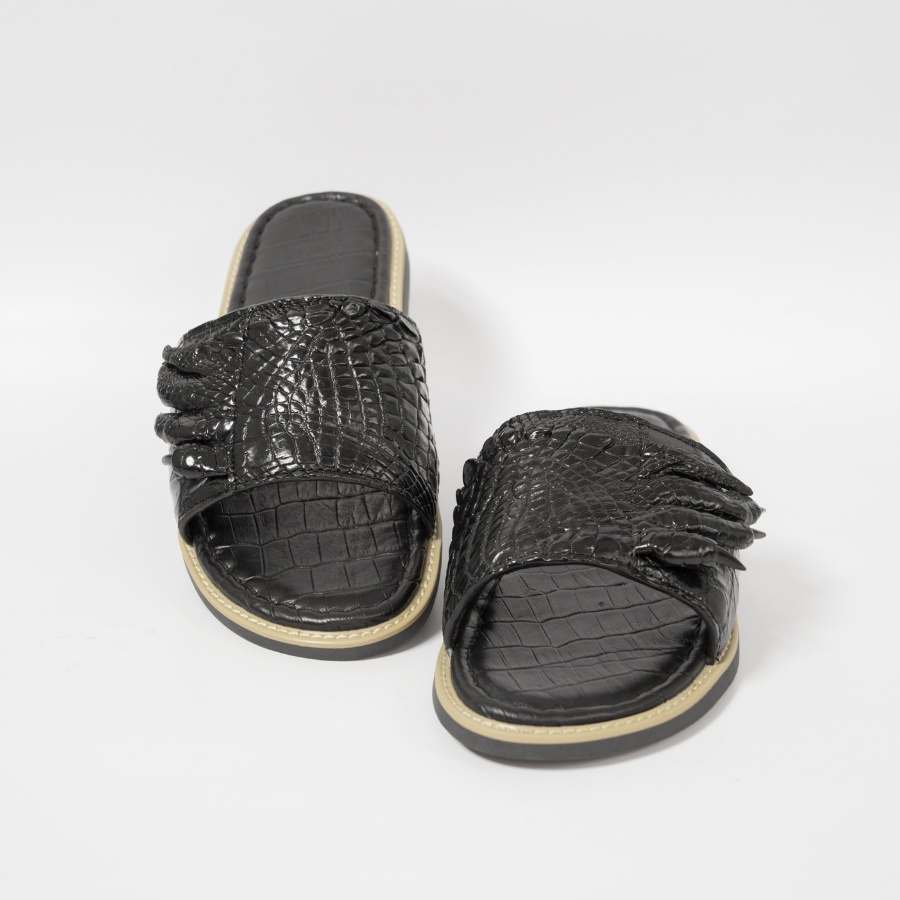 Dép Nam Quai Ngang Móng Da Cá Sấu 2DO LEATHER G929 Quà Tặng Cho Người Thân, Sang Trọng, Cao Cấp, Siêu Bền