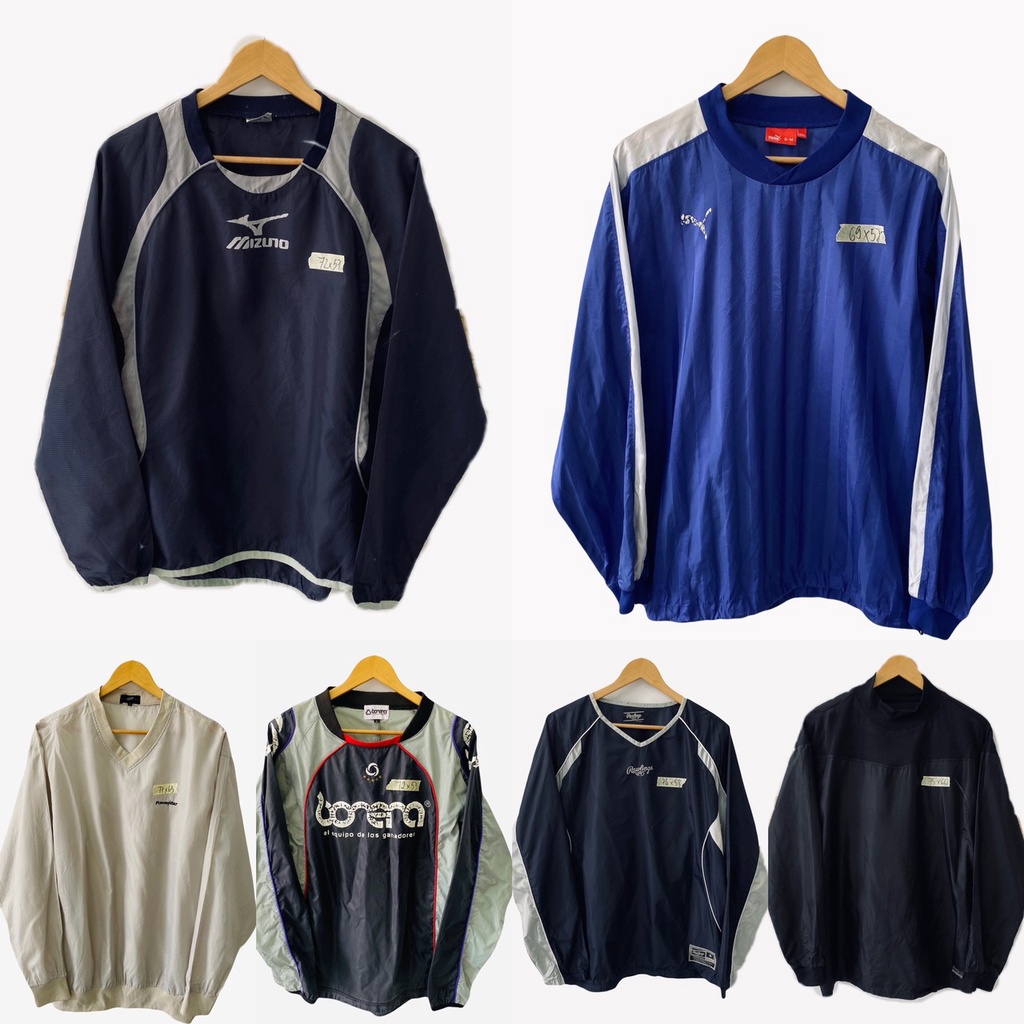 Áo Khoác Dù Chui Đầu Nhật Secondhand Nam Nữ, Áo Jacket Dù Half-Zip 2hand Mùa Hè Unisex