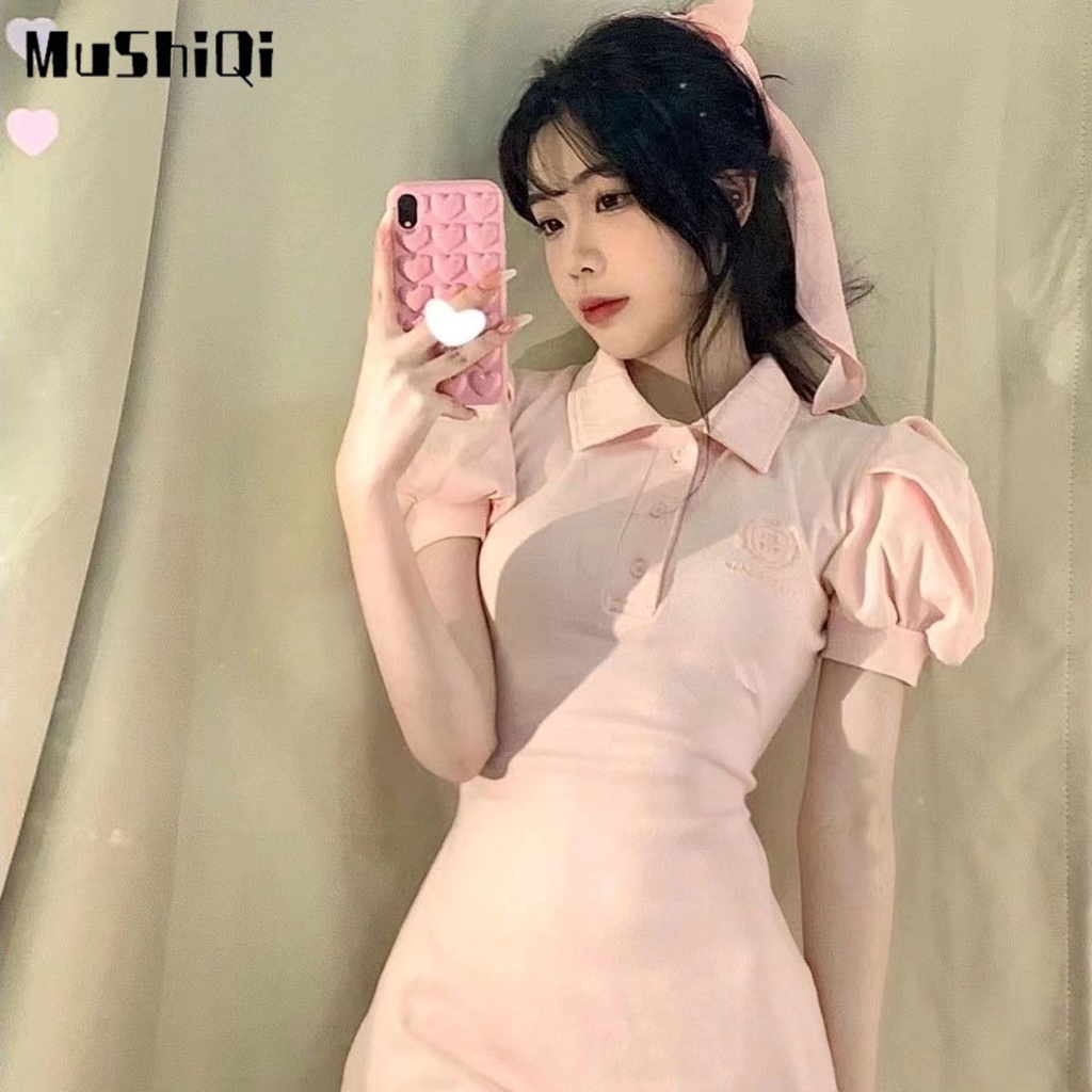 Đầm Sơ Mi Cổ POLO Thời Trang Mùa Hè Dành Cho Nữ