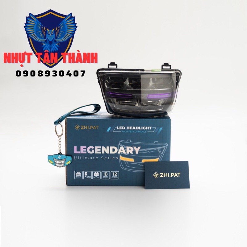 Choá đèn Led 2 tầng ZHI.PAT chính hãng - Đèn LED 2 tầng Wave thái-wave 100,110,110S phiên bản LEGENDARY Ultimate 2023