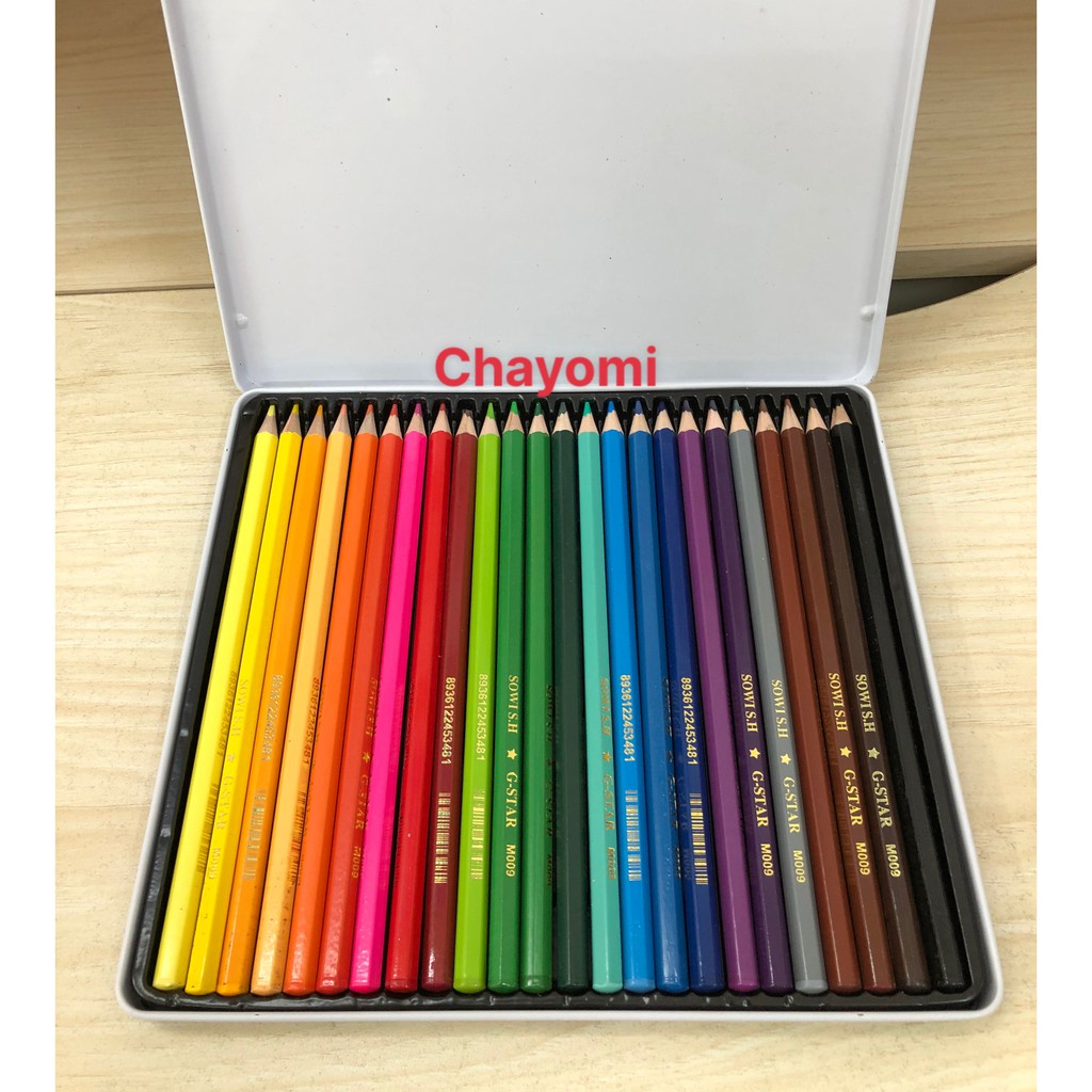 Hộp Thiết Bút Chì 24 Màu Gstar