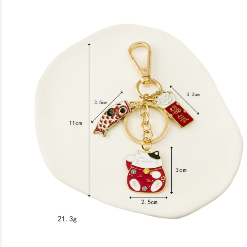 Móc khóa mèo thần tài may mắn