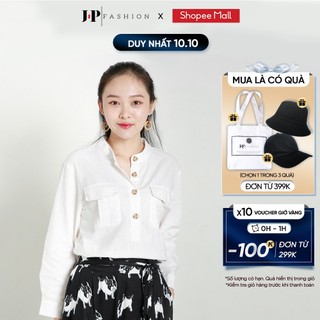 Áo sơ mi nữ cổ trụ tay dài J-P Fashion 10603463