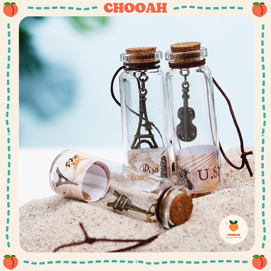 Lọ điều ước phong cách Vintage, lọ thủy tinh ước nguyện may mắn CHOOAH LOUOC058