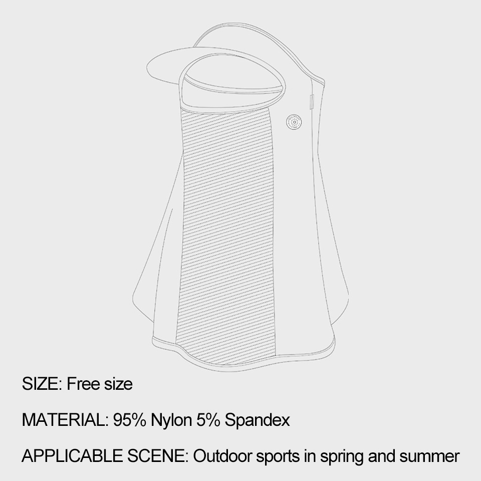 Khẩu Trang Bằng Vải Lụa Lạnh Thoáng Khí Chống Tia UV UPF 50+ Có Vành Che Trán Dùng Khi Lái Xe / Leo Núi Unisex Đeo Hợp