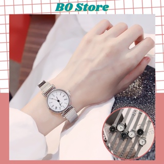 Đồng hồ đeo tay thời trang nữ cao cấp Q.uartz dây kim loại siêu Hot DH12