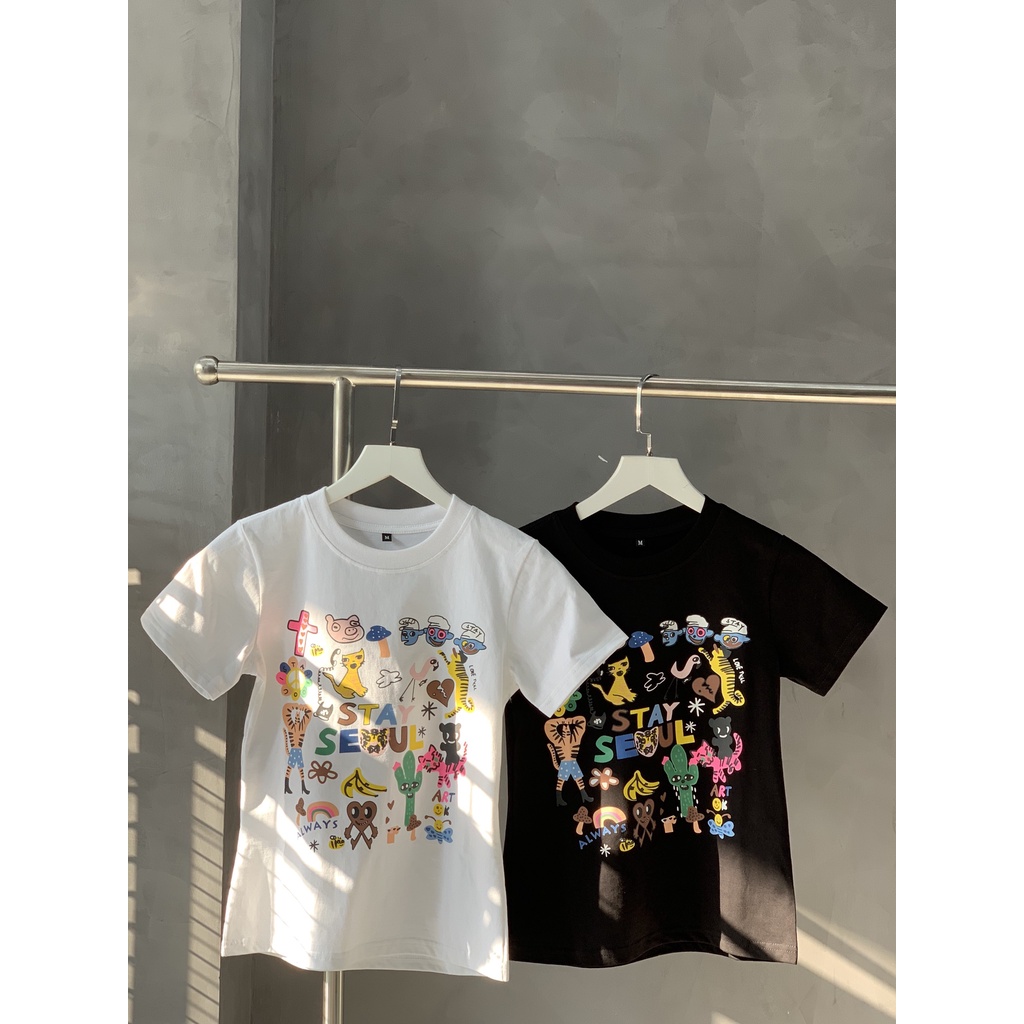 Áo thun Baby Tee nữ form ôm,áo croptop lửng tay ngắn vải cotton co dãn mềm mịn in hình độc đáo Top.store