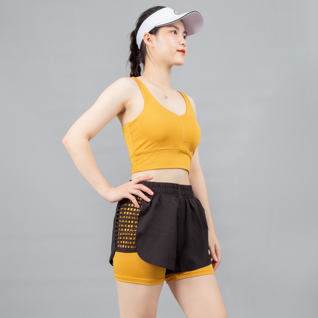 Bộ đồ thể thao Gladimax Bra Cổ Tim & Boxer Laze hỗ trợ tập gym, aerobics, chạy bộ,... hiệu quả