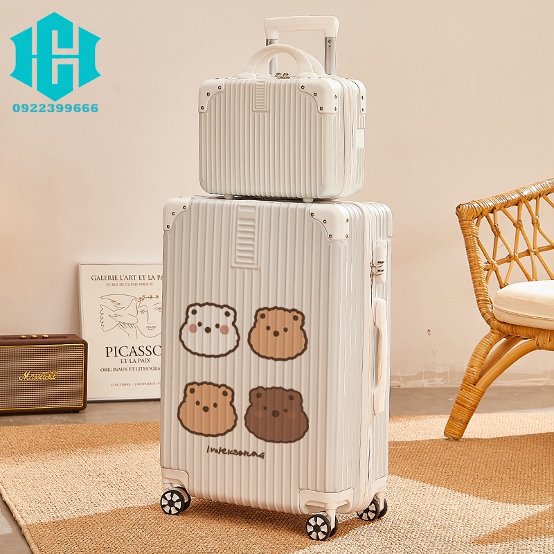 Vali thời trang Xe Đẩy Trường Hợp Dung Tích Lớn Mạnh Mẽ Và Bền Đẹp