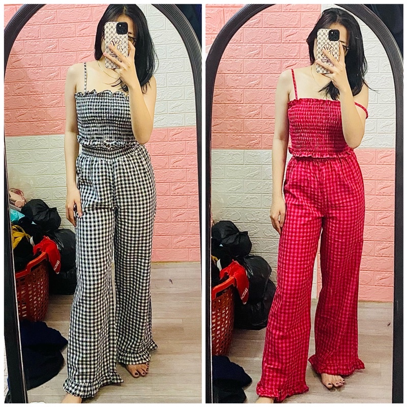 SET 2S CUP QUẦN PHỐI BÈO CARO