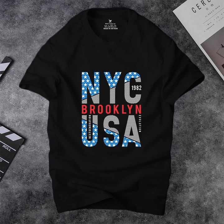 Áo thun nam cổ tròn Depstyle PT157 vải cotton 4 chiều mịn đẹp